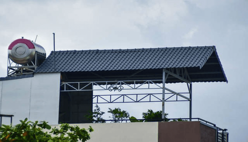 10 Mẫu Mái Tôn Che Sân Thượng Đẹp